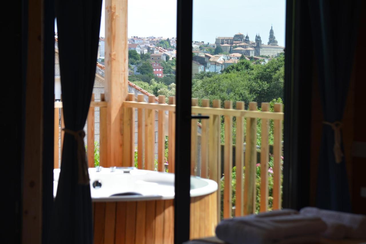 סנטיאגו דה קומפוסטלה Cabanas Compostela - Cabana La Catedral Con Banera De Hidromasaje מראה חיצוני תמונה